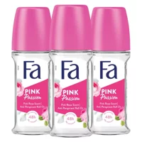 Fa Pınk Passıon Pudrasız Ter Önleyici Antiperspirant Roll-On Kadın Deodorant 3x50 ml