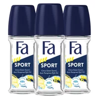 Fa Sport Pudrasız Ter Önleyici Antiperspirant Roll-On Erkek Deodorant 3x50 ml
