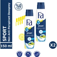 Fa Sport Pudrasız Ter Önleyici Sprey Erkek Deodorant 2x150 ml