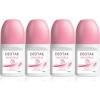 Deotak Invisible Pudrasız Ter Önleyici Organik Roll-On Kadın Deodorant 4x35 ml