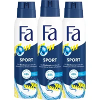 Fa Sport Pudrasız Ter Önleyici Sprey Erkek Deodorant 3x150 ml