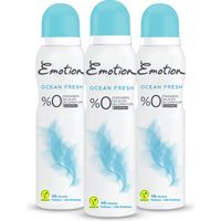 Emotion Ocean Fresh Pudrasız Ter Önleyici Sprey Kadın Deodorant 3x150 ml