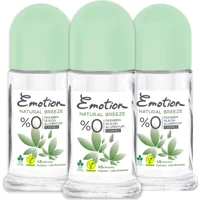 Emotion Natural Breeze Pudrasız Ter Önleyici Roll-On Kadın Deodorant 3x50 ml