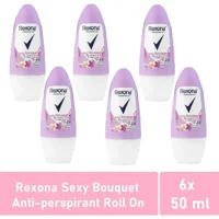 Rexona Sexy Bouquet Pudrasız Ter Önleyici Antiperspirant Roll-On Kadın Deodorant 6x50 ml