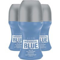 Avon Individual Blue Pudrasız Ter Önleyici Antiperspirant Roll-On Erkek Deodorant 3x50 ml