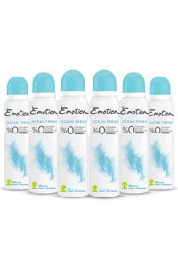 Emotion Ocean Fresh Pudrasız Ter Önleyici Sprey Kadın Deodorant 6x150 ml