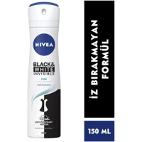 Nivea Black&White Invisible Pure Pudrasız Ter Önleyici Antiperspirant Sprey Kadın Deodorant 150 ml