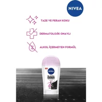 Nivea Black&White Invisible Clear Pudralı Ter Önleyici Antiperspirant Stick Kadın Deodorant 40 ml