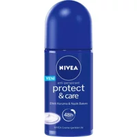 Nivea Protect&Care Pudrasız Ter Önleyici Antiperspirant Roll-On Kadın Deodorant 50 ml