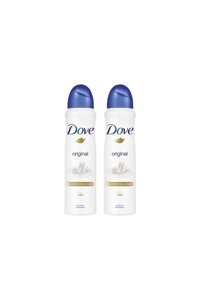 Dove Original Pudrasız Ter Önleyici Antiperspirant Sprey Kadın Deodorant 2x150 ml