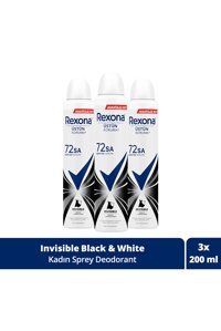 Rexona Üstün Koruma Invisible Pudrasız Ter Önleyici Antiperspirant Sprey Kadın Deodorant 3x200 ml