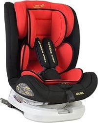 Summer Baby Aruba Isofixli-Emniyet Kemerli 360 Derece Dönen 0-36 kg Yatabilen Yükseklik Ayarlı Çift Yönlü Oto Koltuğu Kırmızı