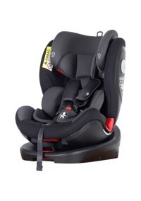 Sunny Baby Trend Fix Isofixli-Emniyet Kemerli 360 Derece Dönen 9-36 kg Yatabilen Yükseklik Ayarlı Çift Yönlü Oto Koltuğu Siyah