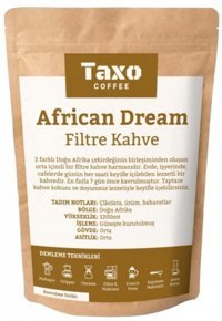 Taxo Coffee Çikolata - Üzüm - Baharat Aromalı African Dream Arabica Öğütülmüş Filtre Kahve 1 kg