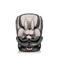 Kanz Go Fix Isofixli-Emniyet Kemerli 360 Derece Dönen 0-36 kg Yatabilen Yükseklik Ayarlı Çift Yönlü Oto Koltuğu Füme