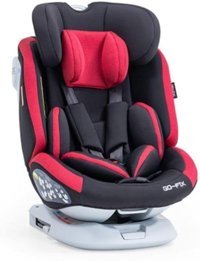 Baby2Go 2067 Go Fix Isofixli-Emniyet Kemerli 360 Derece Dönen 0-36 kg Yatabilen Yükseklik Ayarlı Çift Yönlü Oto Koltuğu Kırmızı