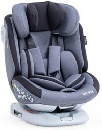 Baby2Go 2067 Go Fix Isofixli-Emniyet Kemerli 360 Derece Dönen 0-36 kg Yatabilen Yükseklik Ayarlı Çift Yönlü Oto Koltuğu Gri
