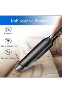 Onay Electronics Electronics Kablosuz Şarjlı Dikey Süpürge Siyah