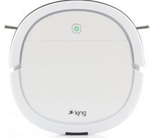 King Sebastian KRS-360 Haritalı Moplu 2200 Pa Beyaz Robot Süpürge ve Paspas