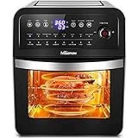 Coocheer Amb005474_4 Airfryer 12 lt Tek Hazneli Izgara Yapan Led Ekranlı Yağsız Sıcak Hava Fritözü Siyah