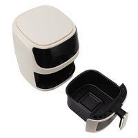 Qcwwy Airfryer 8 lt Tek Hazneli Led Ekranlı Yağsız Sıcak Hava Fritözü Beyaz