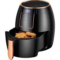 Iceagle Airfryer 5.5 lt Tek Hazneli Izgara Yapan Led Ekranlı Sıcak Hava Fritözü Siyah