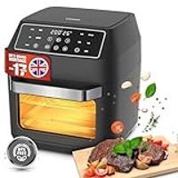 Linsar Airfryer 12 lt Tek Hazneli Led Ekranlı Yağsız Sıcak Hava Fritözü Siyah