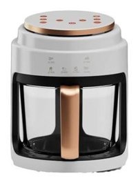 Nqyzzfd Airfryer 4 lt Izgara Yapan Yağsız Sıcak Hava Fritözü Beyaz