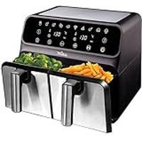 La Moustache Airfryer 8 lt Tek Hazneli Led Ekranlı Yağsız Sıcak Hava Fritözü Siyah