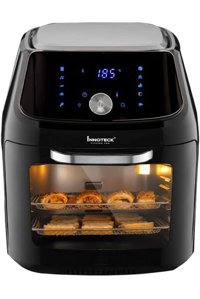Innoteck Kitchen Pro Airfryer 16 lt Tek Hazneli Izgara Yapan Led Ekranlı Sıcak Hava Fritözü Siyah