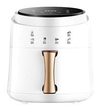 Wanwen Airfryer 8 lt Tek Hazneli Led Ekranlı Yağsız Sıcak Hava Fritözü Beyaz