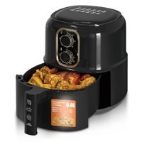 Nqyzzfd Airfryer 6 lt Led Ekranlı Yağsız Sıcak Hava Fritözü Siyah
