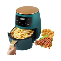 Buyfun Airfryer 6 lt Tek Hazneli Led Ekranlı Yağsız Sıcak Hava Fritözü Mavi