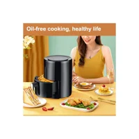 Sanlindou Airfryer 2.5 lt Tek Hazneli Led Ekranlı Yağsız Sıcak Hava Fritözü Siyah