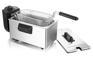 Emerio DF 120482 3 lt Tek Hazneli Yağlı Fritöz Gümüş