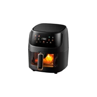 Eco Airfryer 0.9 lt Tek Hazneli Led Ekranlı Sıcak Hava Fritözü Siyah