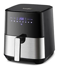 Sonıfer Airfryer 5 lt Tek Hazneli Led Ekranlı Yağsız Sıcak Hava Fritözü Siyah