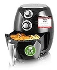 Emerio Airfryer 3.6 lt Tek Hazneli Yağsız Sıcak Hava Fritözü Siyah