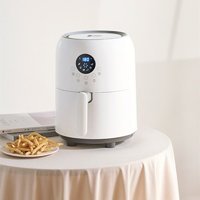 Sanlindou Airfryer 2.6 lt Tek Hazneli Led Ekranlı Yağsız Sıcak Hava Fritözü Beyaz