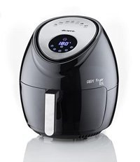 Ariete 4618 Airfryer 5.5 lt Tek Hazneli Led Ekranlı Yağsız Sıcak Hava Fritözü Siyah