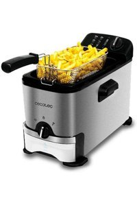 Cecotec 3 lt Tek Hazneli Yağlı Fritöz Gümüş