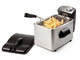 Domo DO458FR 4 lt Tek Hazneli Yağlı Fritöz Gri