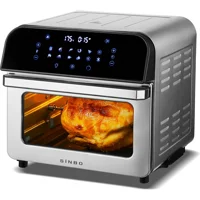 Sinbo SCO-5060 Airfryer 12 lt Üçlü Hazneli Led Ekranlı Yağsız Sıcak Hava Fritözü Gri