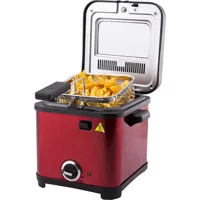 Cookplus 1.5 lt Tek Hazneli Yağlı Fritöz Kırmızı
