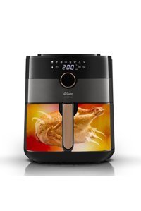 Arzum AR2074-B Airtasty Airfryer 6 lt Tek Hazneli Yağsız Sıcak Hava Fritözü Gümüş