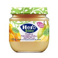 Hero Baby Glutensiz Muzlu Mandalinalı Kavanoz Maması 4x125 gr