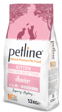 Petline Natural Premium Tavuklu Tahılsız Yavru Kuru Kedi Maması 12 kg