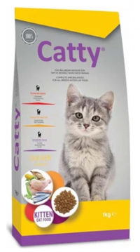 Catty Tavuklu Tahıllı Yavru Kuru Kedi Maması 1 kg