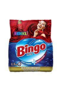 Bingoo Matik Renkliler İçin 10 Yıkama Toz Deterjan 1.5 kg