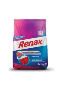 Renax Matik Renkliler İçin 180 Yıkama Toz Deterjan 5x4.5 kg